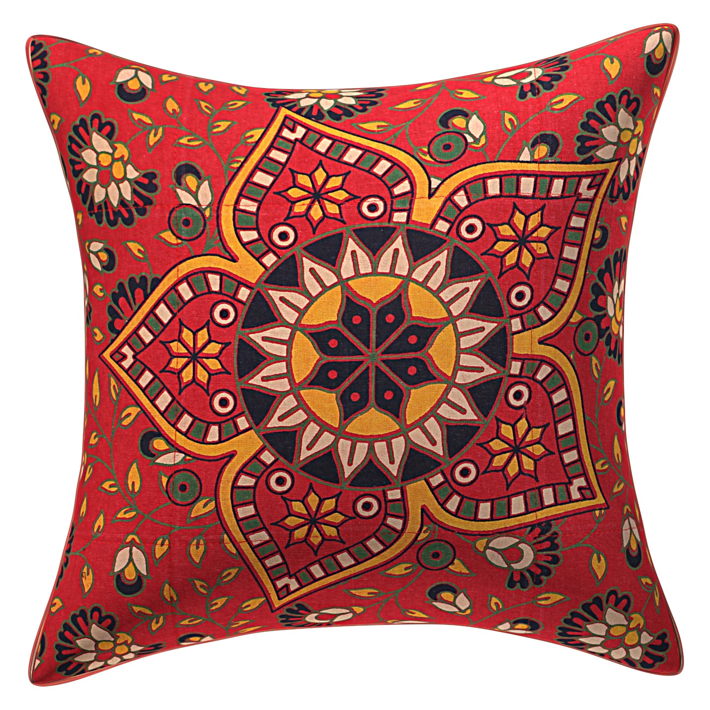 Jaipuri Cotton Cushion Covers(16x16 Inches Set of 5): Artisanal Elegance