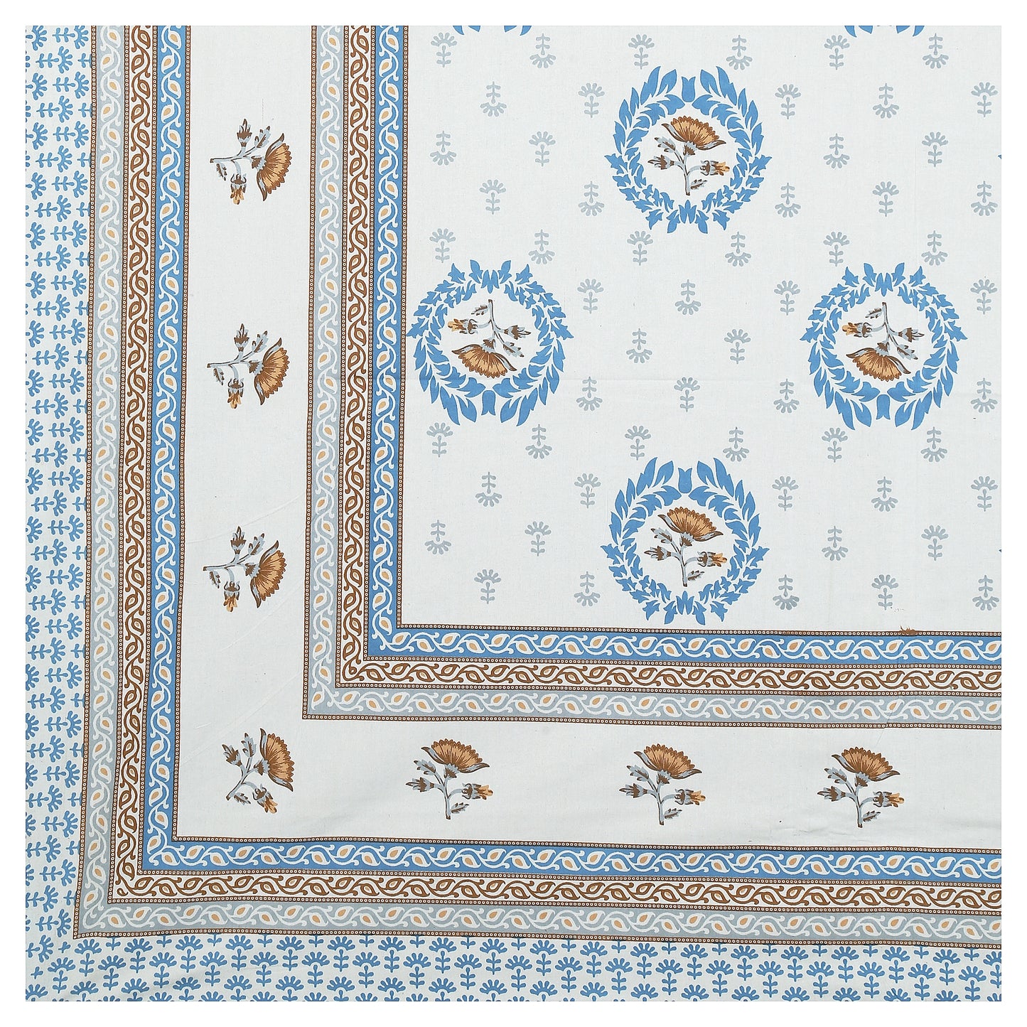 Palatial Comfort: Jumbo Jaipuri Cotton Bed Sheet - Elevate Your Bedroom with Regal Elegance