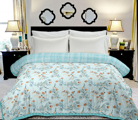 Floral Crimped Double Bed Dohar/Quilt/AC comforter(Pack of 1) - MishtiGriha